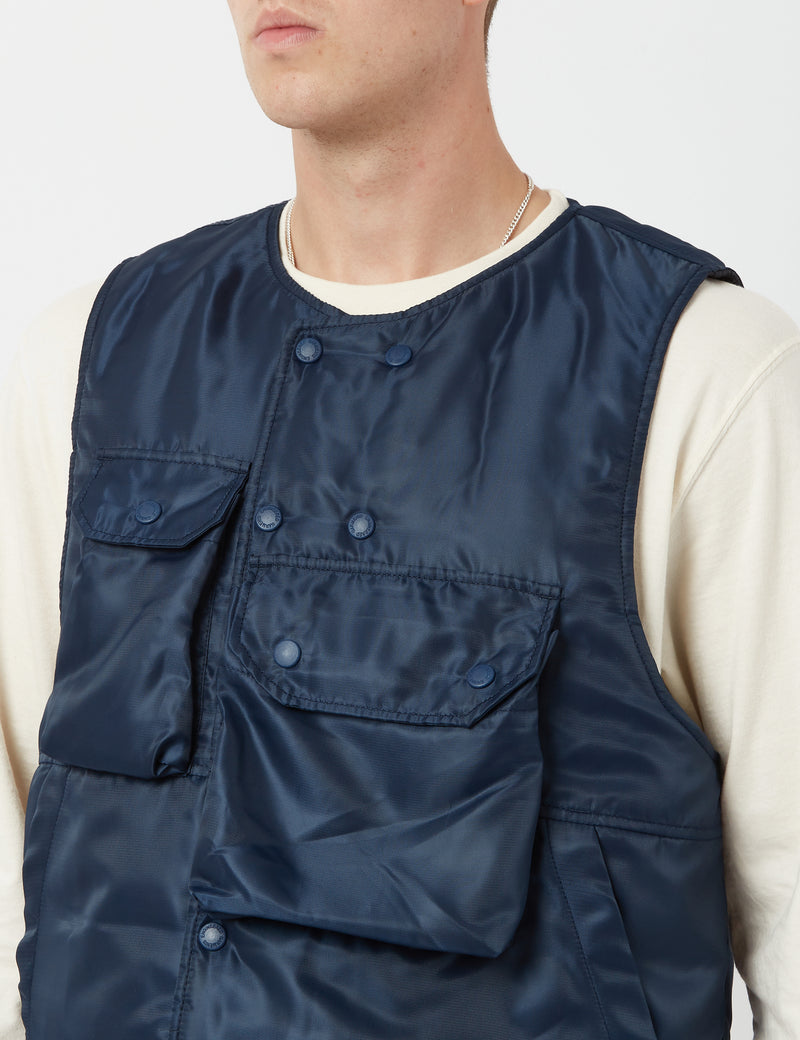 Engineered Garments Cover Vest (Pilot Twill) - Navy Blue
