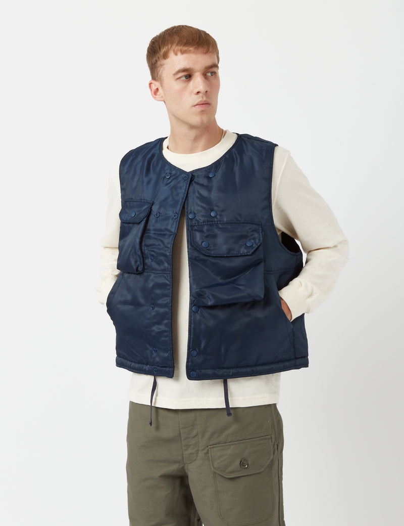 Engineered Garments Cover Vest (Pilot Twill) - Navy Blue