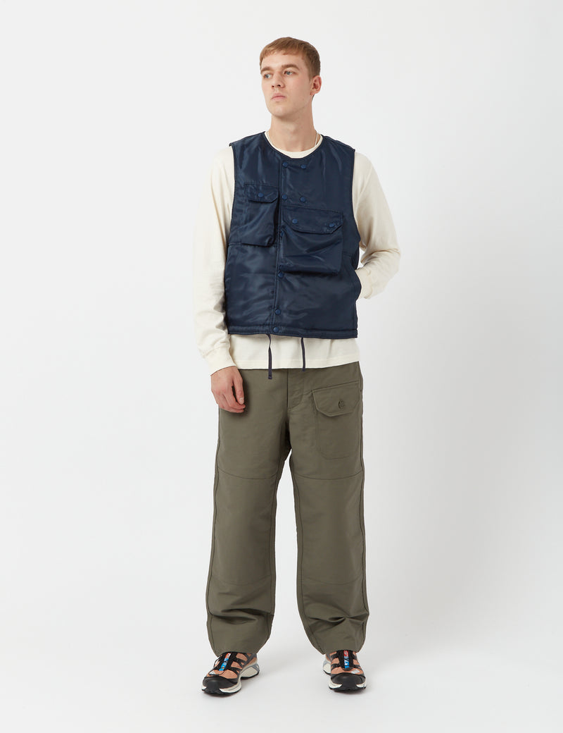 Engineered Garments Cover Vest (Pilot Twill) - Navy Blue I Article.