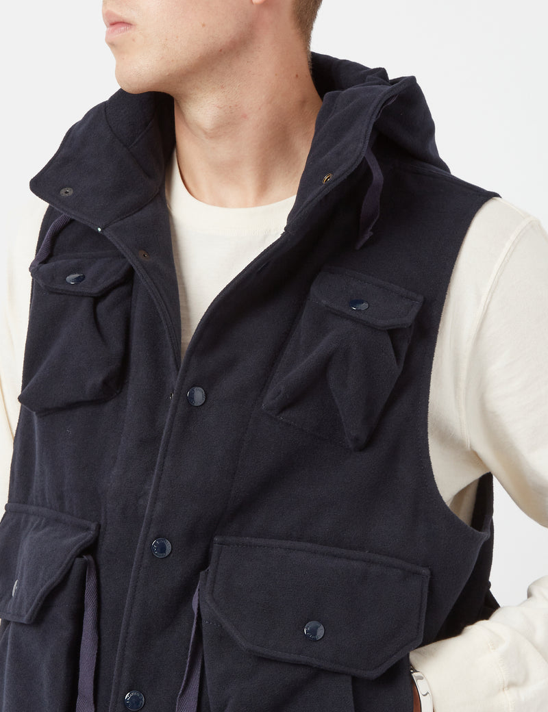 Engineered Garments Field Vest - Dark Navy Blue