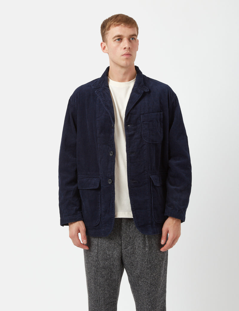 Engineered Garments Loiter Jacket (8W Corduroy) - Dark Navy Blue I Article.