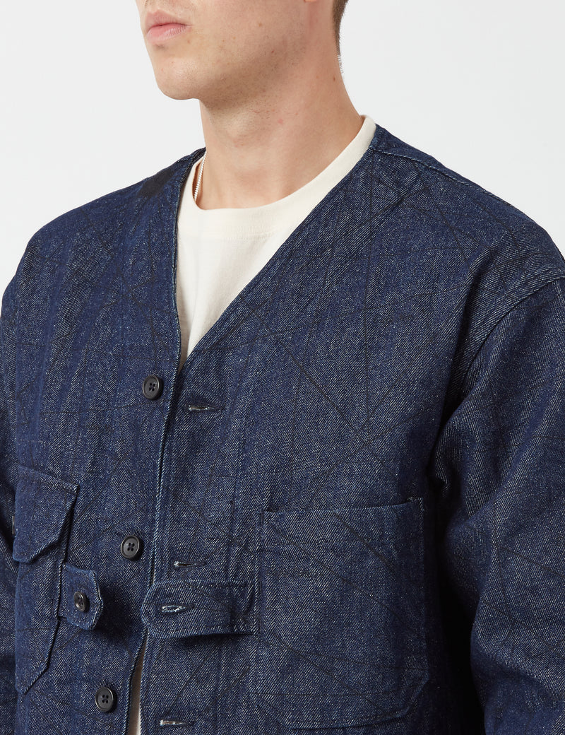 Veste à imprimé nautique Engineered Garments (12oz Denim) - Bleu indigo