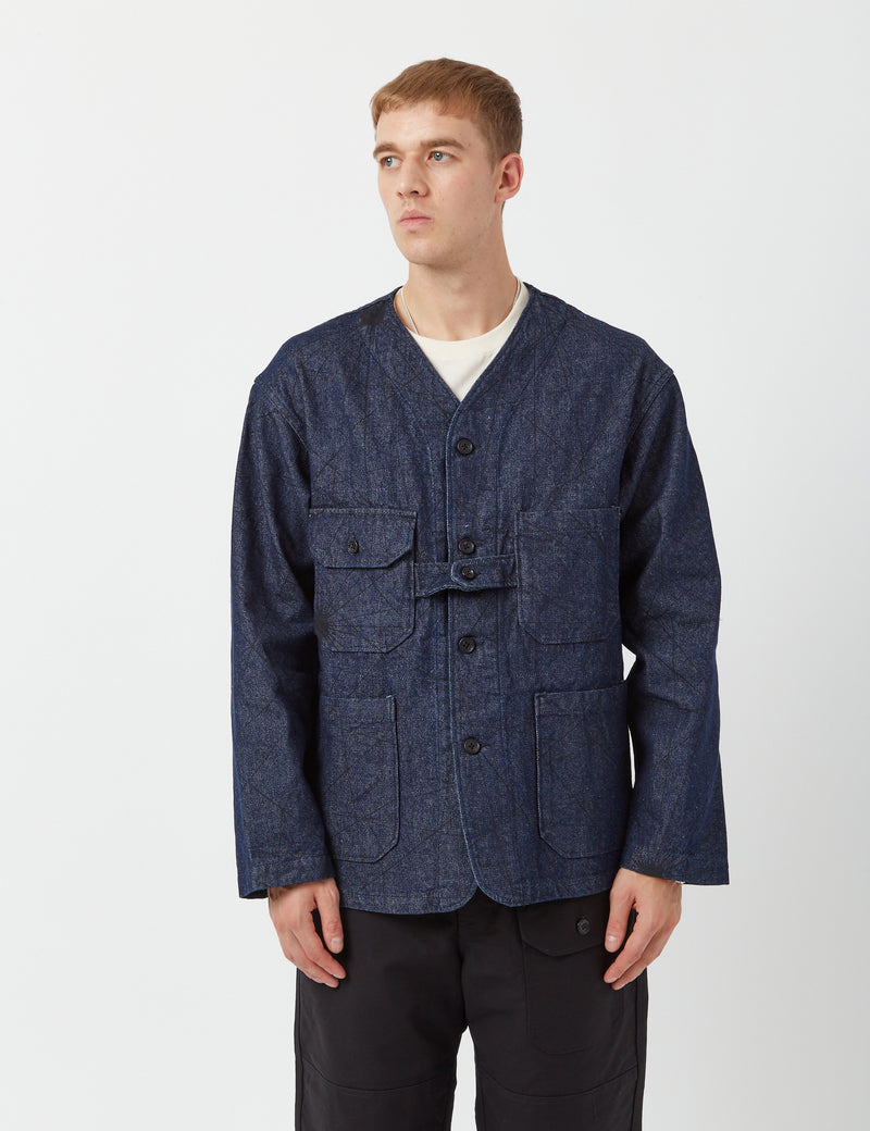 Engineered Garments Nautical Print Jacket (12oz Denim) – Indigoblau