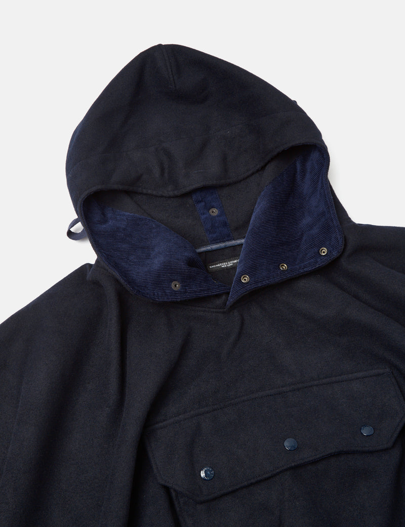 Engineered Garments Poncho - Dark Navy Blue