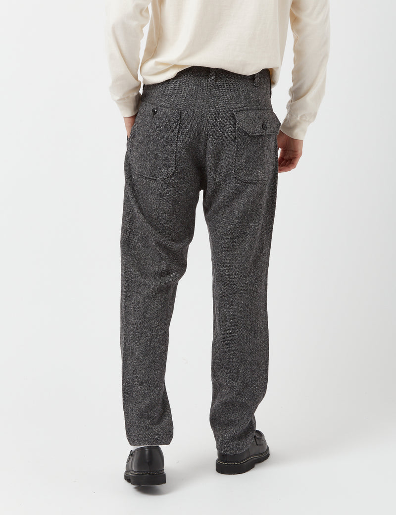 Engineered Garments Carlyle Herringbone Wool Pant (Tapered) - Grey