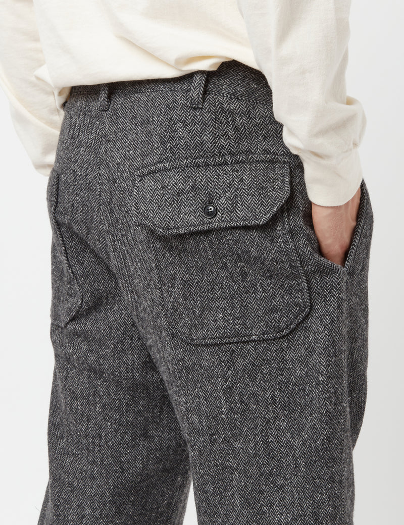Engineered Garments Carlyle Herringbone Wool Pant (Tapered) - Grey
