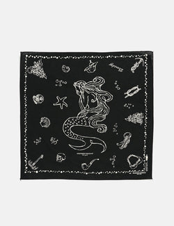 Engineered Garments Printed Bandana - Mermaid Black