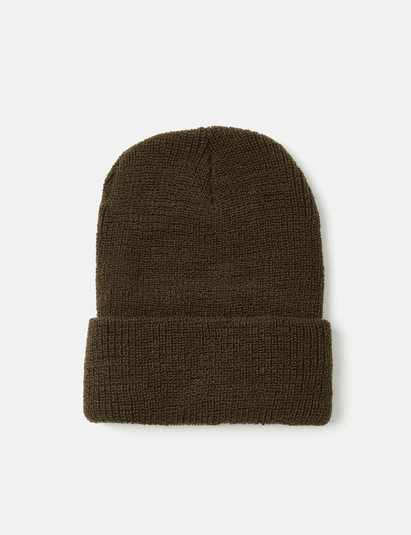 Engineered Garments Watch Cap Beanie Hat (Wool) - Olive Green