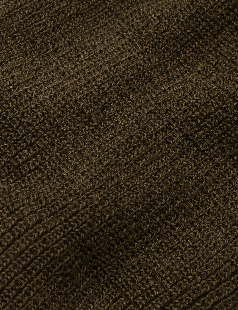 Engineered Garments Watch Cap Beanie Hat (Wool) - Olive Green