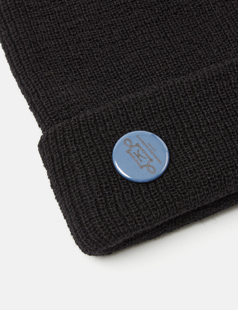 Engineered Garments Watch Cap Beanie Hat (Wool) - Black