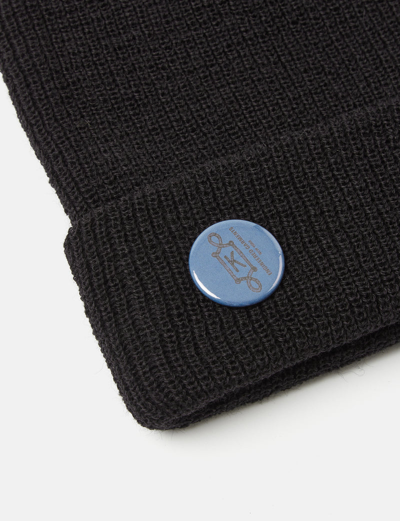 Engineered Garments Watch Cap Beanie Hat (Wool) - Black