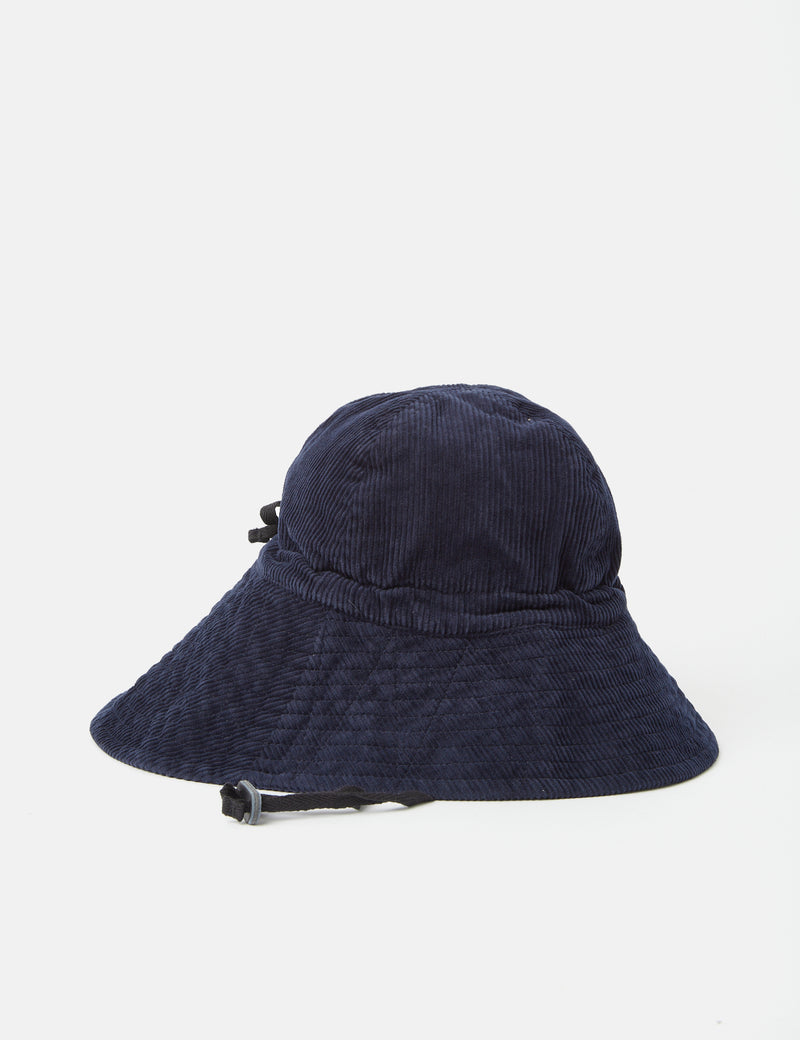 Engineered Garments Keeper Hat (8W Corduroy) - Dark Navy Blue
