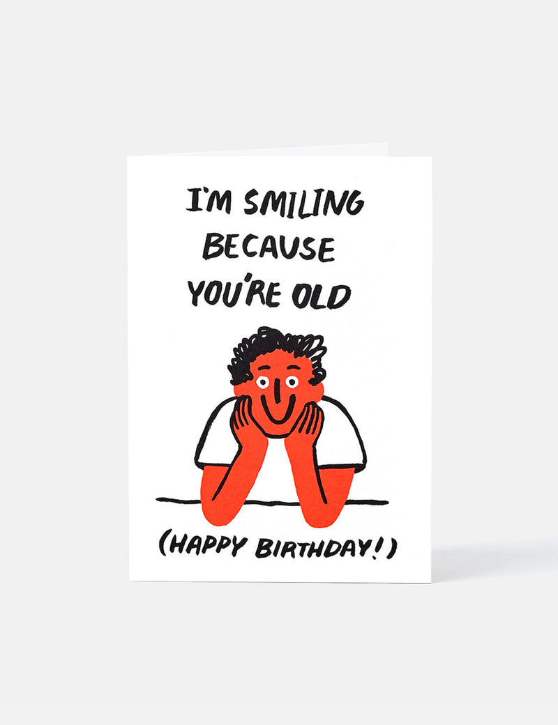 Wrap Magazine Old Card - White
