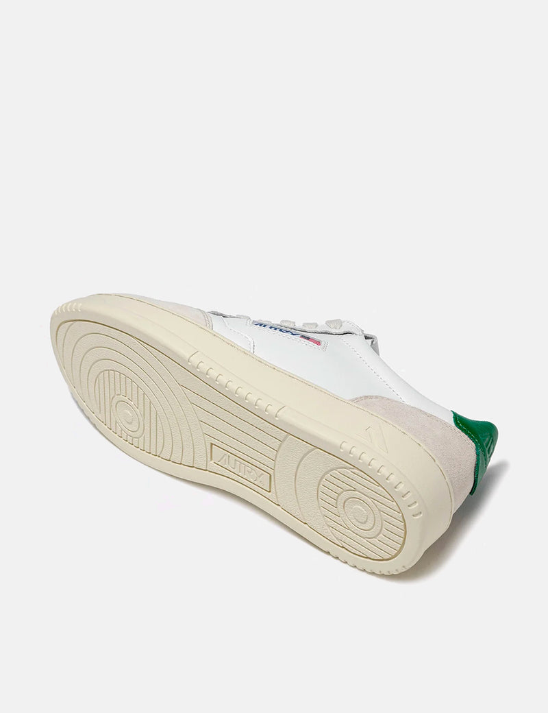 Autry Medalist LS23 Trainers (Leather/Suede) - White/Green