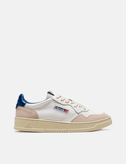 Autry Medalist LS28 Trainers (Leather/Suede) - White/Blue