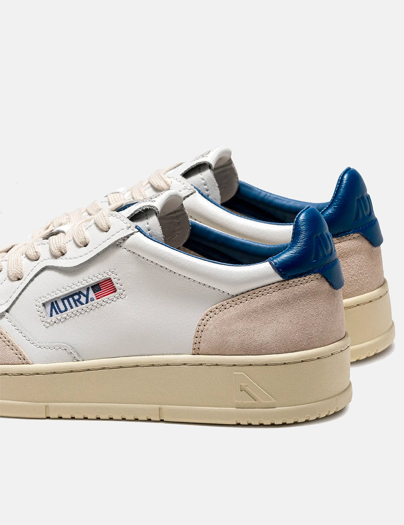 Autry Medalist LS28 Trainers (Leather/Suede) - White/Blue