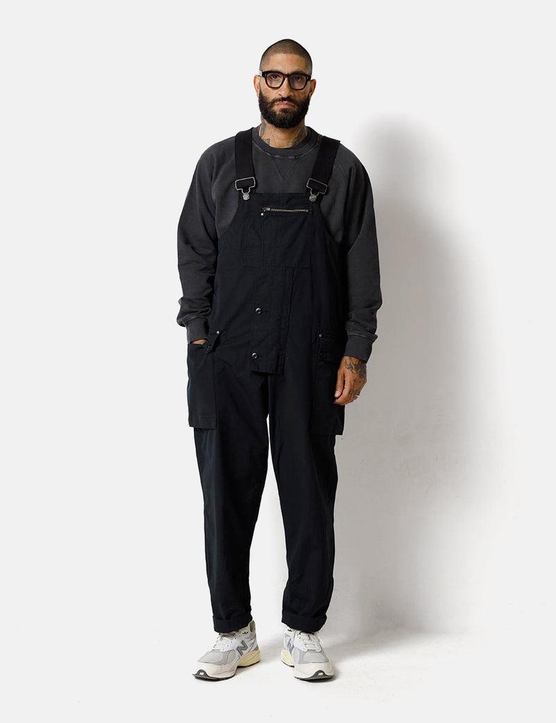 Nigel Cabourn Naval Dungaree (Relaxed) - Black