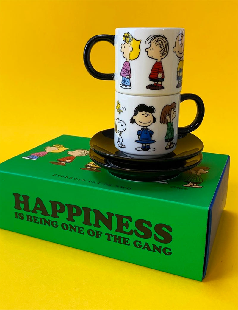 Magpie X Peanuts Gang Espresso Set - White