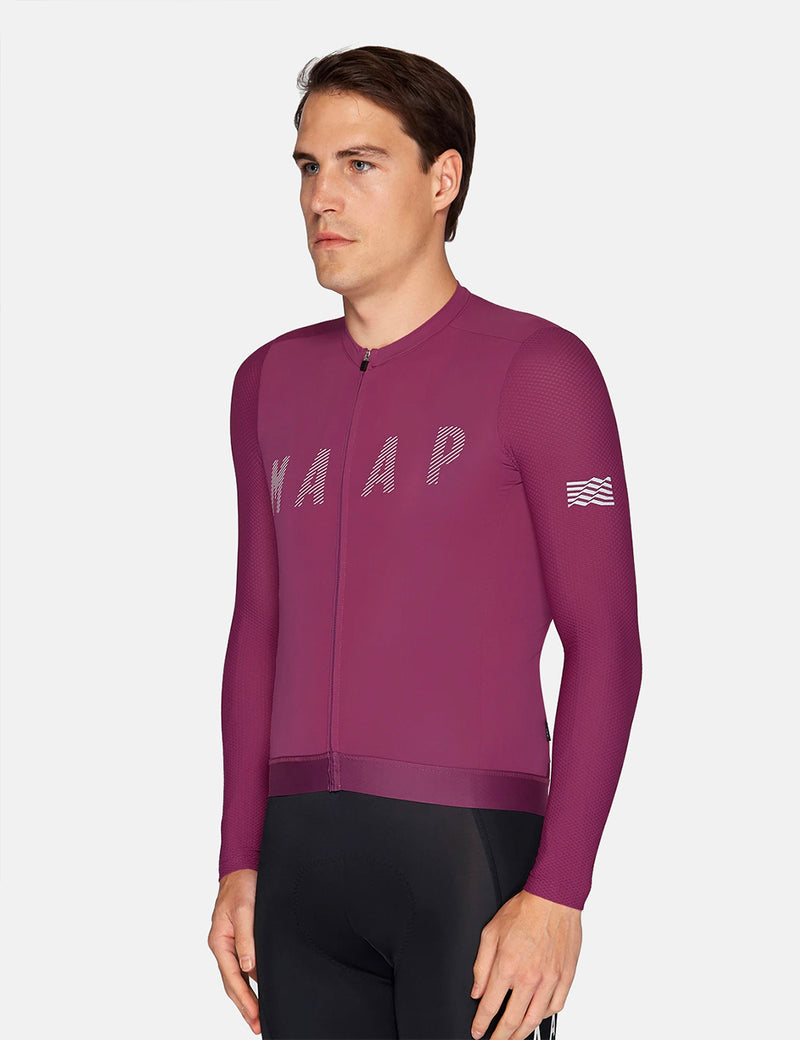 MAAP Echo Pro Base Long Sleeve Jersey - Grape