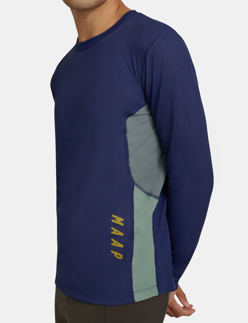 MAAP Alt_Road Ride Long Sleeve T-Shirt 3.0 - Deep Cobalt Blue