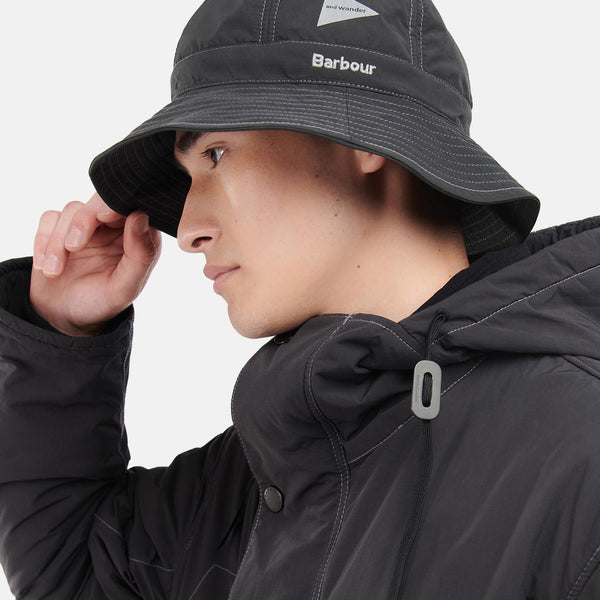Barbour and wander バケット ハット black-