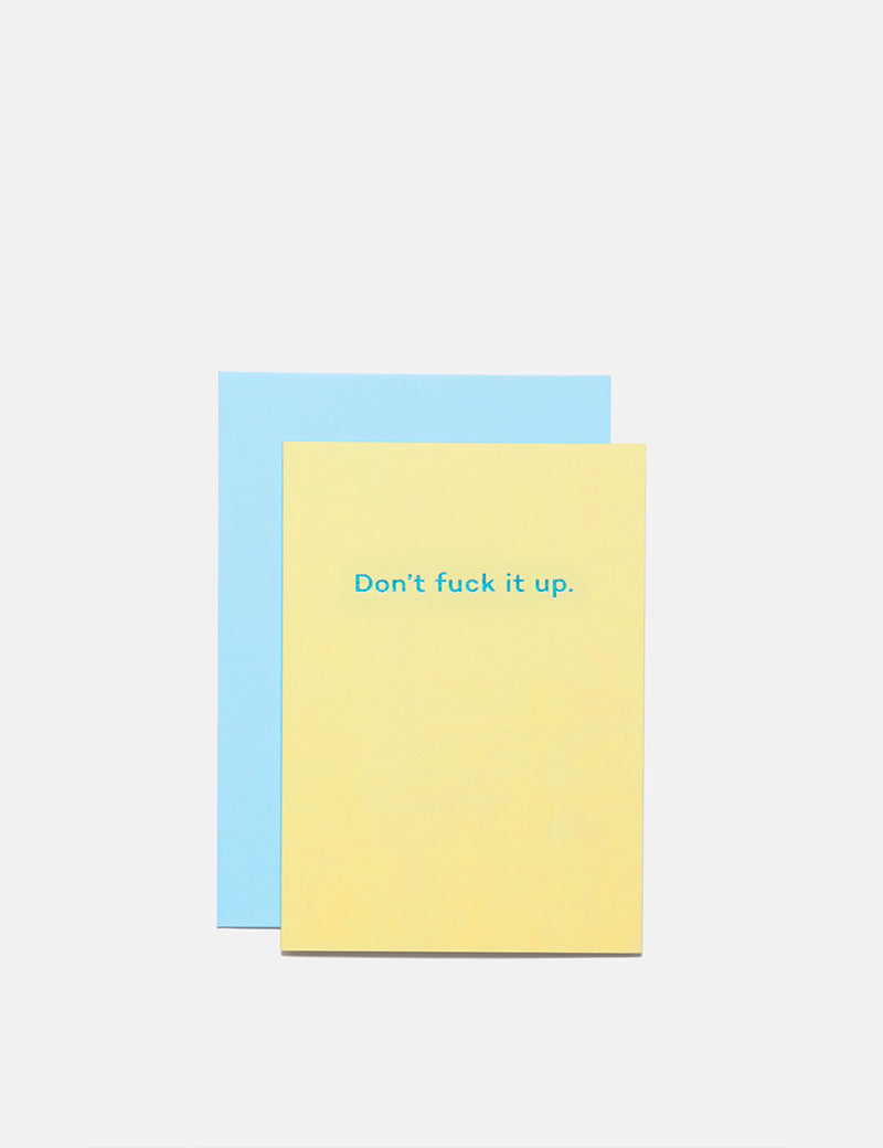 Mean Mail Don't fuck it up - Card