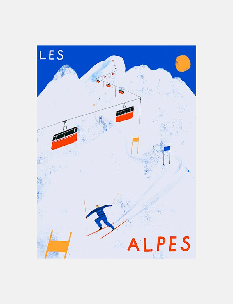 Max Machen A3 Print - Les Alpes