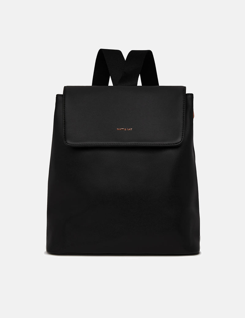 Matt & Nat Annex Backpack (Vegan Leather) - Black
