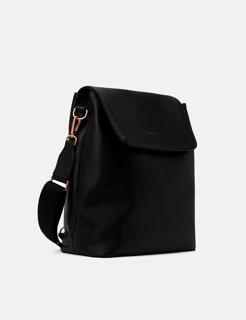 Matt & Nat Annex Backpack (Vegan Leather) - Black