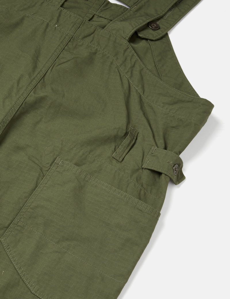 Engineered Garments Ripstop Overalls (Relaxed) - Olive Green