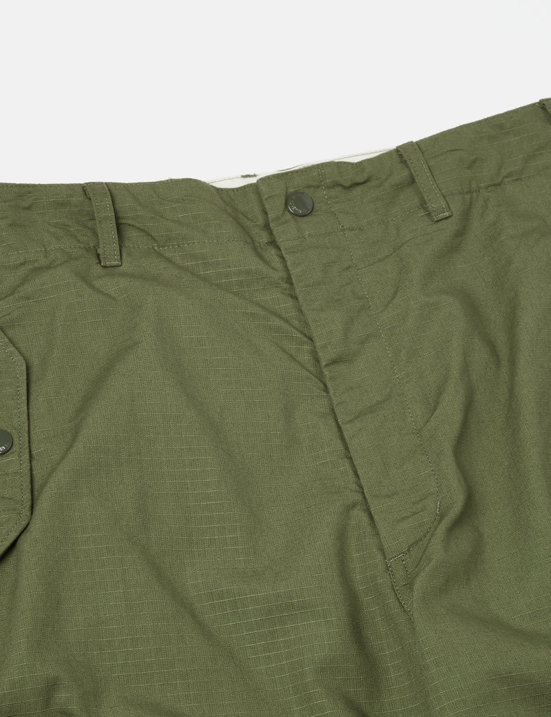 Engineered Garments Ripstop Over Pant (Relaxed) - Olive Green