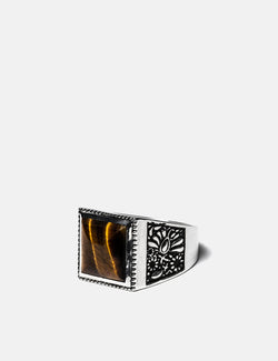 Maple Buick Ring - Silver 925/Tiger Eye