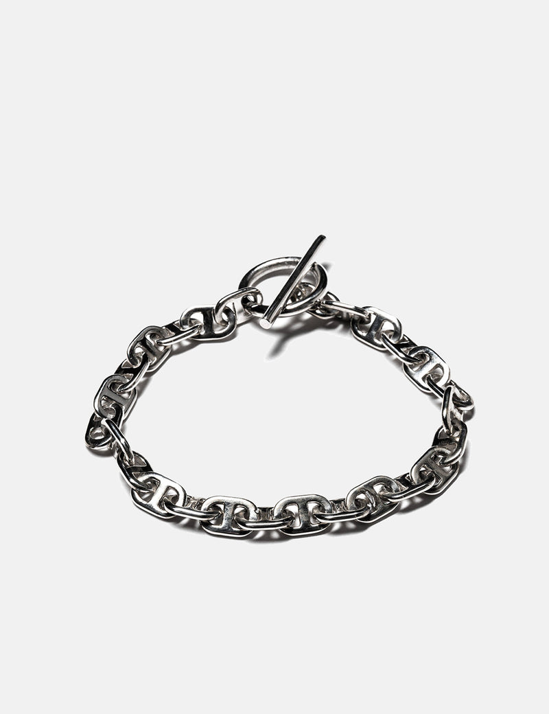 Maple Chain Link Bracelet (7mm) - Silver 925