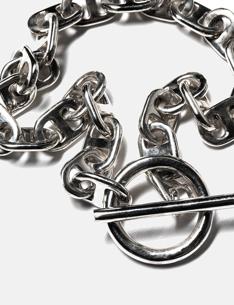 Maple Chain Link Bracelet (7mm) - Silver 925