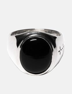 Maple Tommy Signet Ring - Silver 925/Onyx