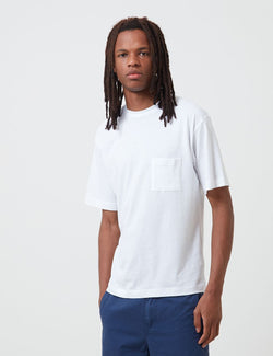 mocTクルーネックポケットTシャツ-ホワイト