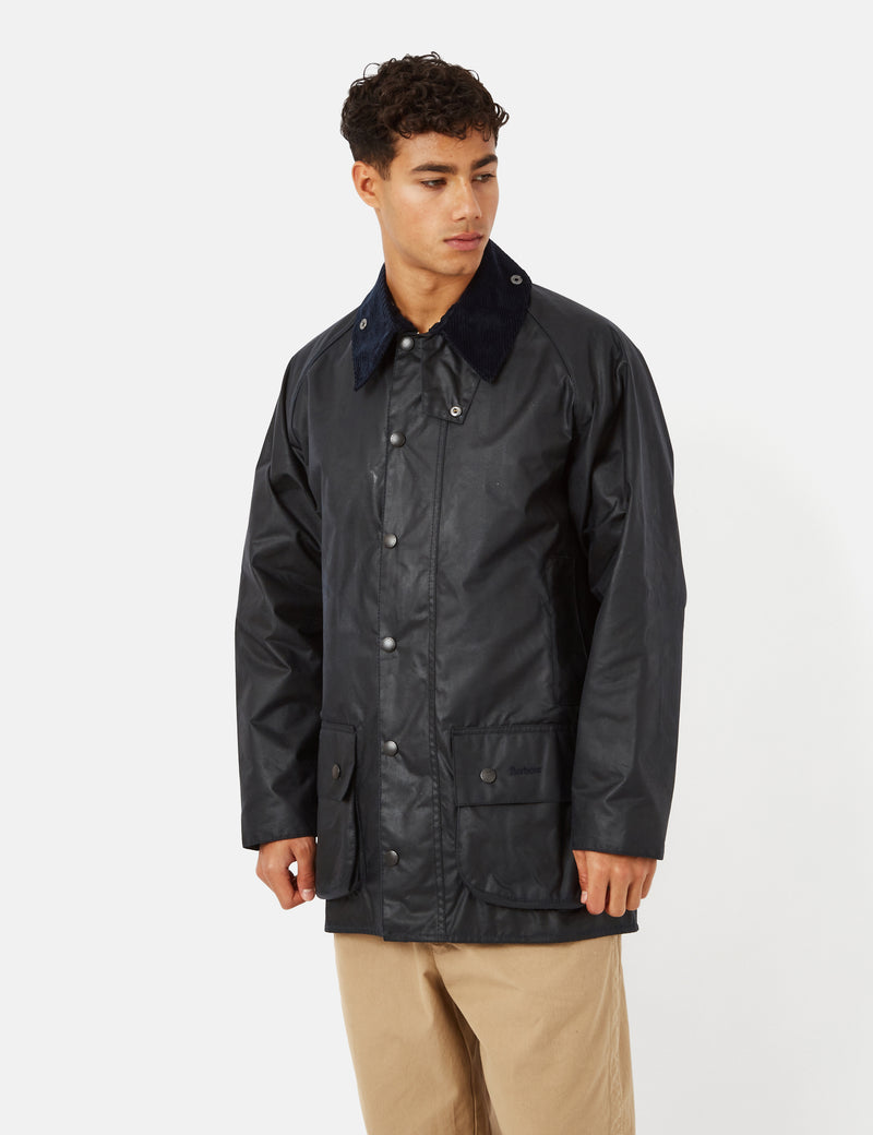 Barbour Beaufort Wax Jacket Navy Blue I Article barbour-beaufort-wax-jacket-navy-blue-i-article