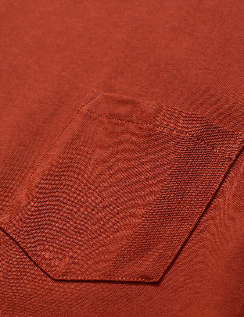 Norse Projects Johannes Pocket T-Shirt - Madder Brown