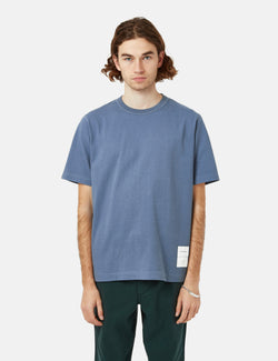 Norse Projects Holger Tab Series T-Shirt - Scoria Blue