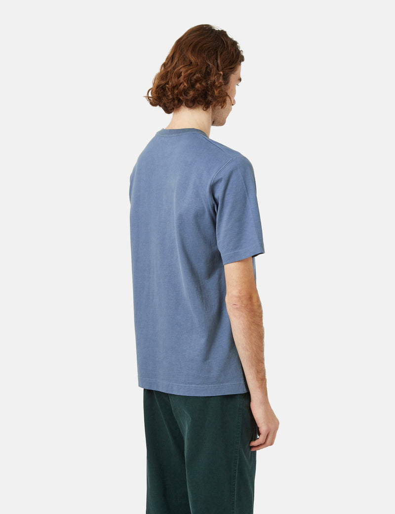 T-Shirt Holger Tab Series Norse Projects - Scoria Blue