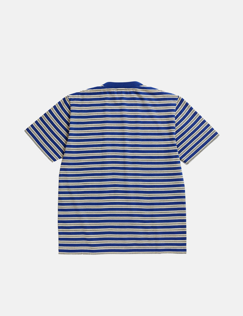 Norse Projects Johannes Nautical Stripe T-Shirt - Ultra Marine Blue