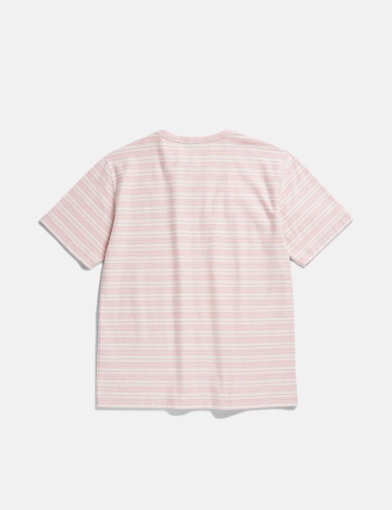 Norse Projects Johannes Reversed Mini Stripe - Light Pink
