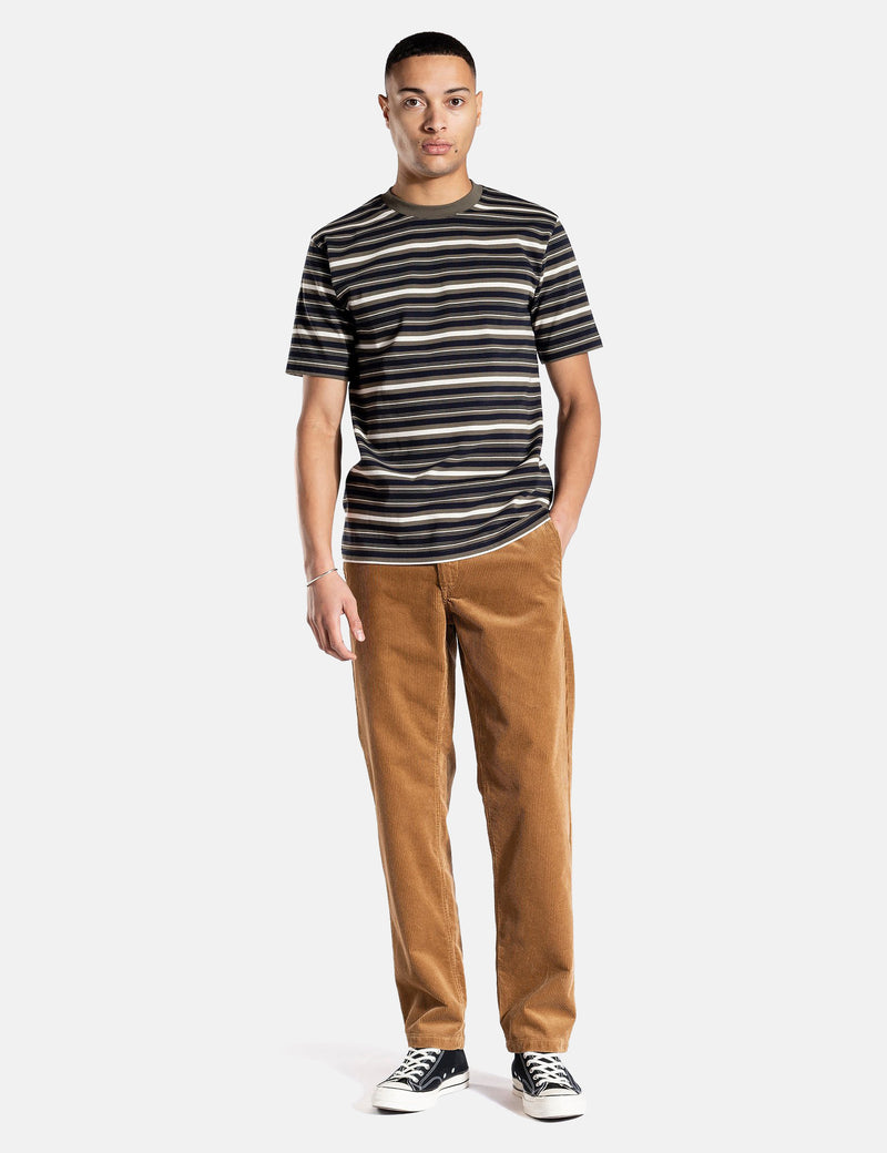 Norse Projects Johannes Multistripe T-Shirt - Ivy Green