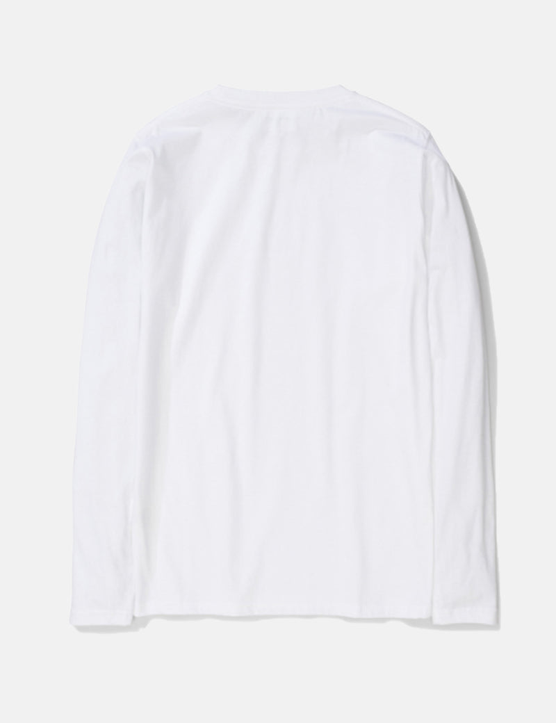 Norse Projects Niels Long Sleeve T-Shirt (Organic Cotton) - White