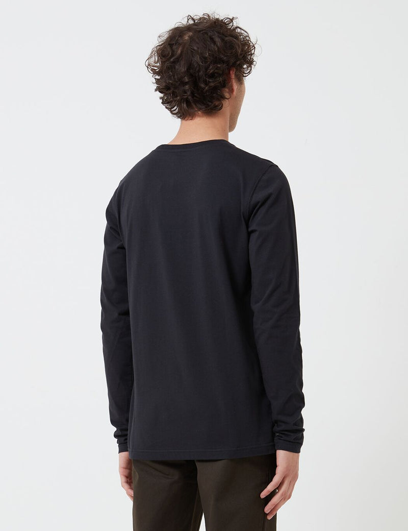 Norse Projects Niels Long Sleeve T-Shirt (Organic Cotton) - Black