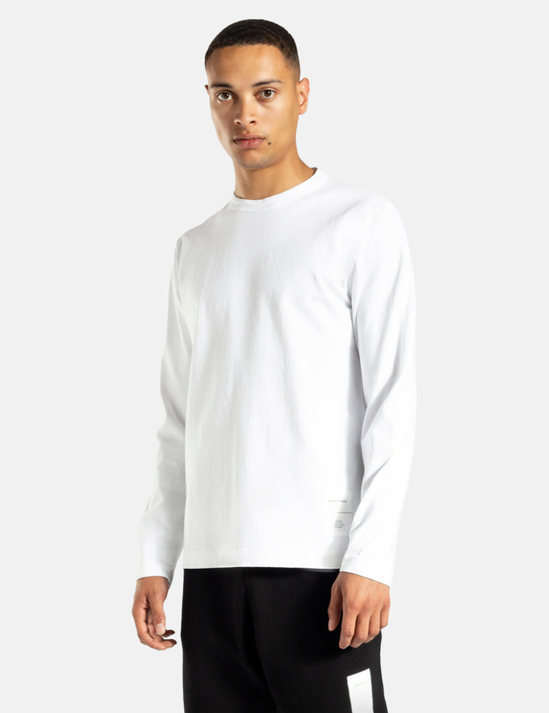 Norse Projects Holger Tab Series Logo Long Sleeve T-Shirt - White