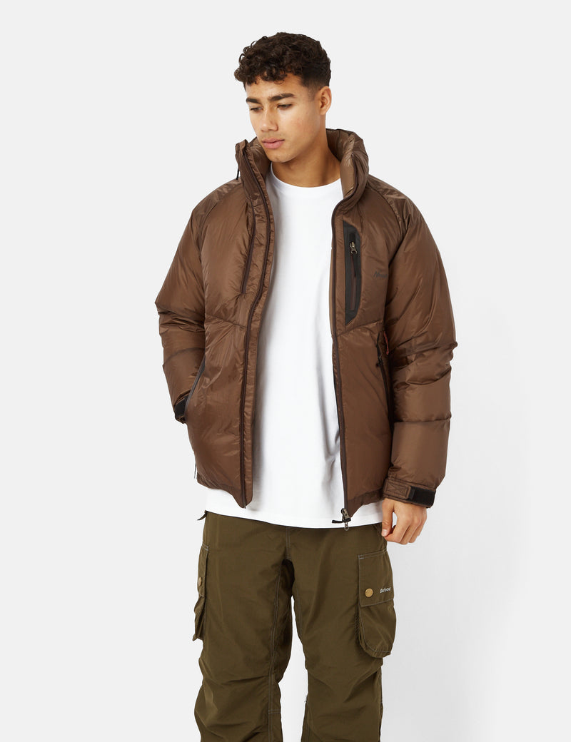 Nanga Aurora Light Stand Collar Down Jacket - Brown