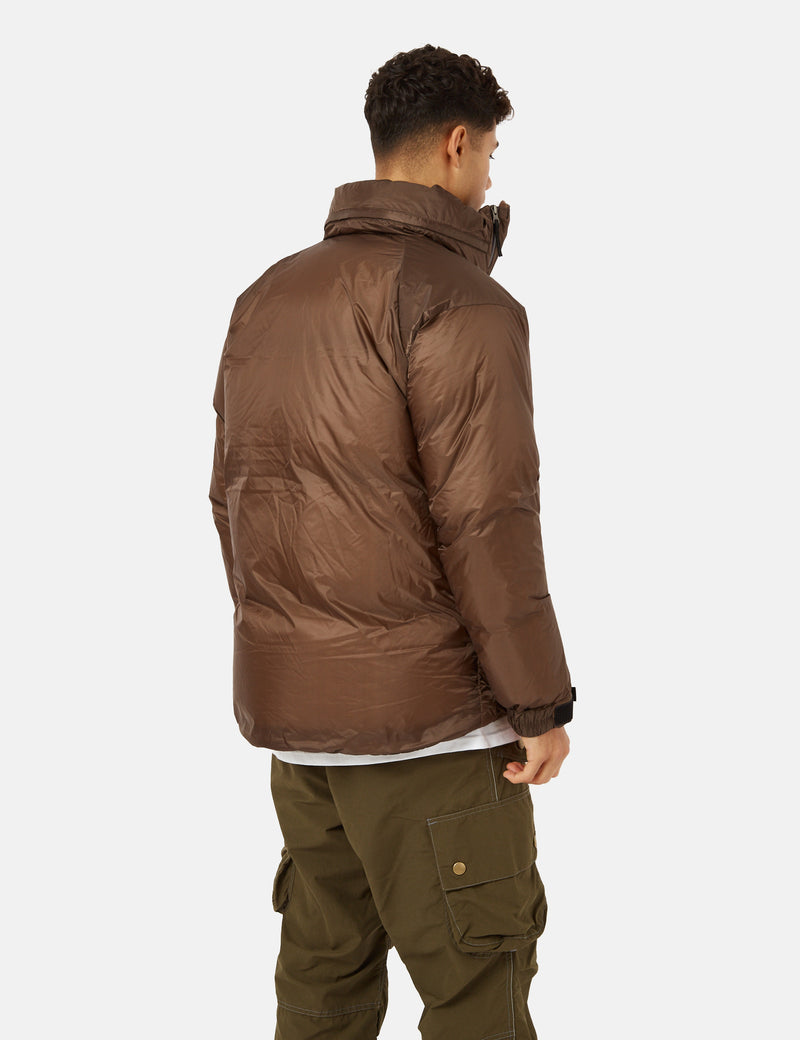 Nanga Aurora Light Stand Collar Down Jacket - Brown