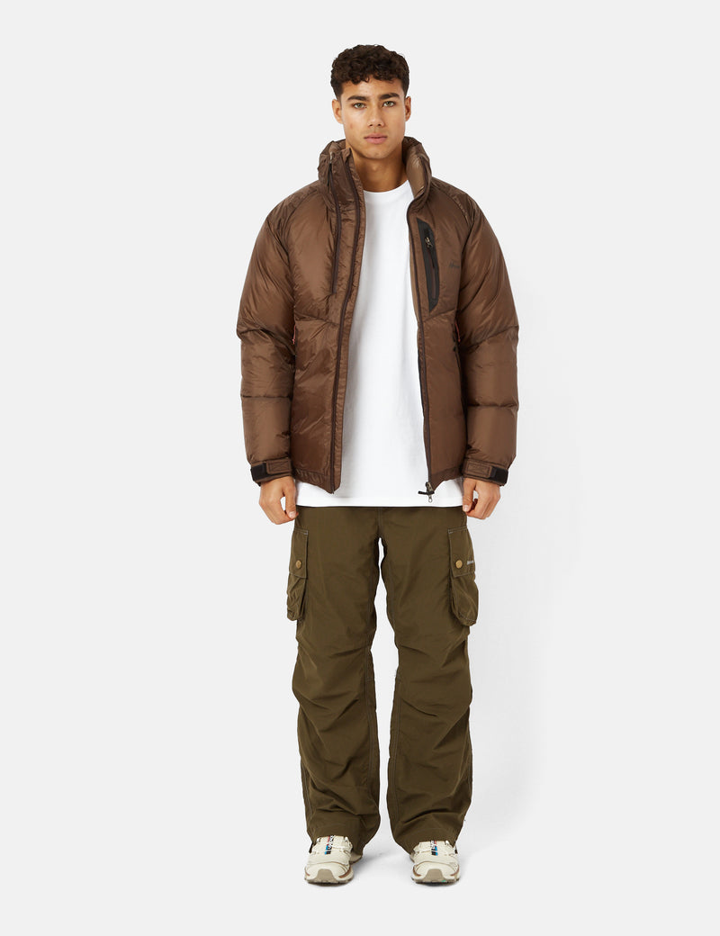 Nanga Aurora Light Stand Collar Down Jacket - Brown