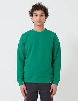 Norse Projects Vagn Classic Crewスウェットシャツ（445gsmコットン）-Sporting Green